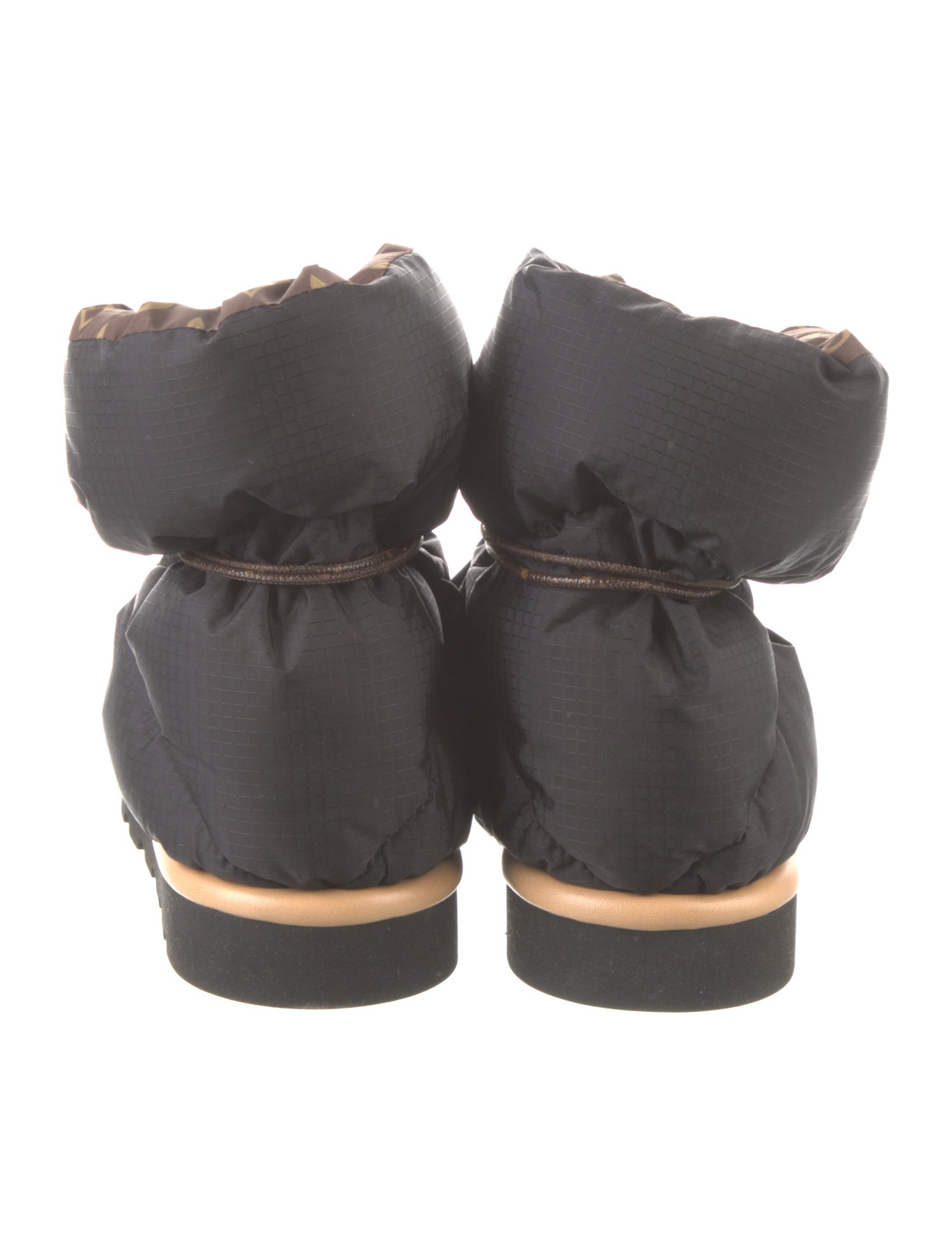 Louis Vuitton LV Monogram Nylon Lace-Up Boots